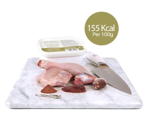 Purrform Minced Raw Chicken and Ground Bone with Chicken Liver, Heart & Gizzard