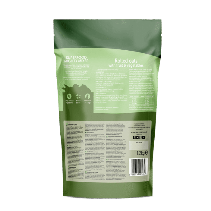 Natures Menu Superfood Mighty Mixer Rolled Oats with Fruit & Vegetables - Image 2