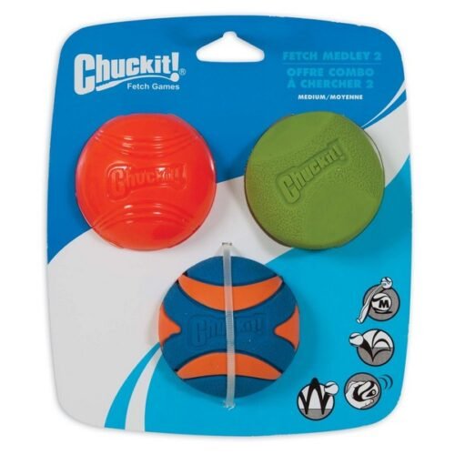 Chuckit Fetch Medley 2 Assorted Medium