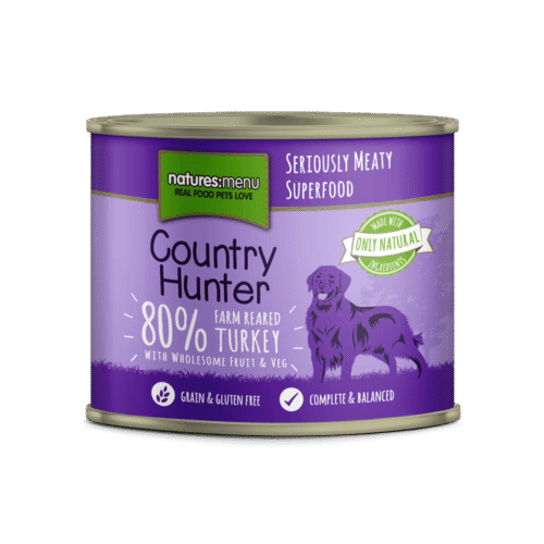 Natures Menu Country Hunter Dog Food Can Farm Reared Turkey