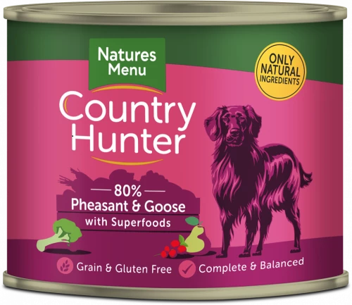 Natures Menu Country Hunter Dog Food Can - Pheasant and Goose with Superfoods