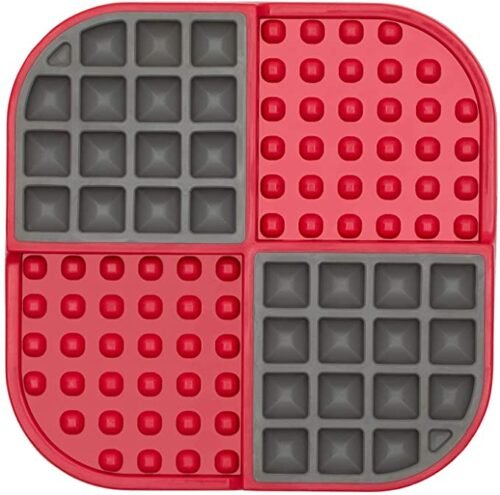 LickiMat SLOMO Feeder Mat Red
