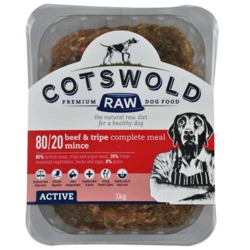 Costwold Raw - Active - Beef amd tripe Mince 80/20