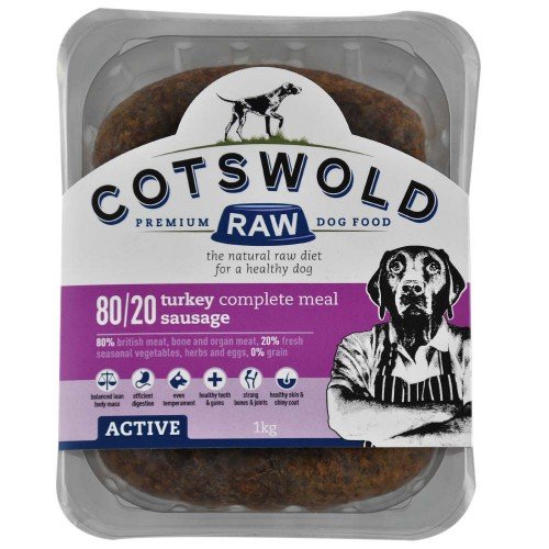 Costwold Raw - Active - Turkey Sausages 80/20