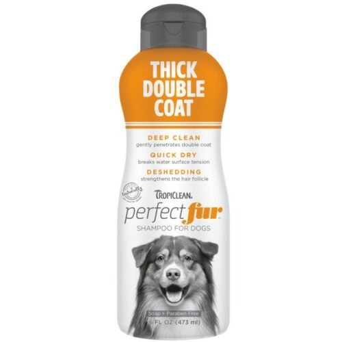Tropiclean Perfect Fur Thick Double Coat Shampoo for Dogs
