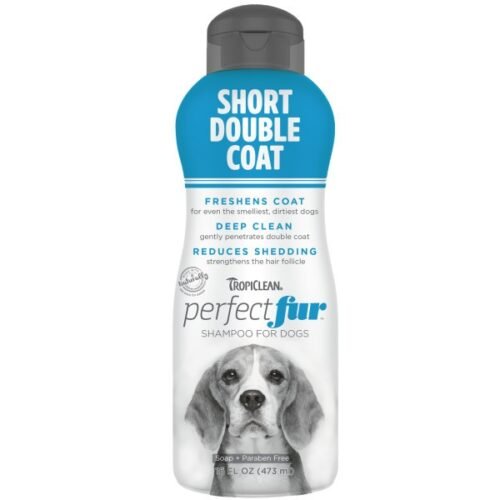 Tropiclean Perfect Fur Short Double Coat Shampoo for Dogs