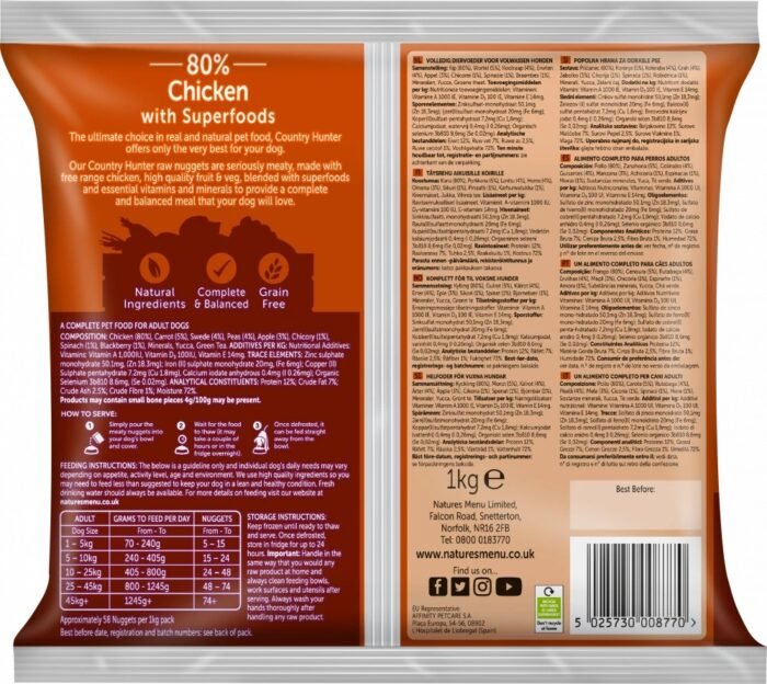 Natures Menu Country Hunter Chicken Nuggets For Adult Dogs - Image 2